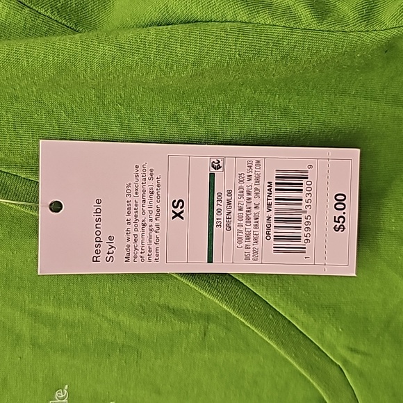 Wild Fable Green Crop Top - Picture 2 of 4